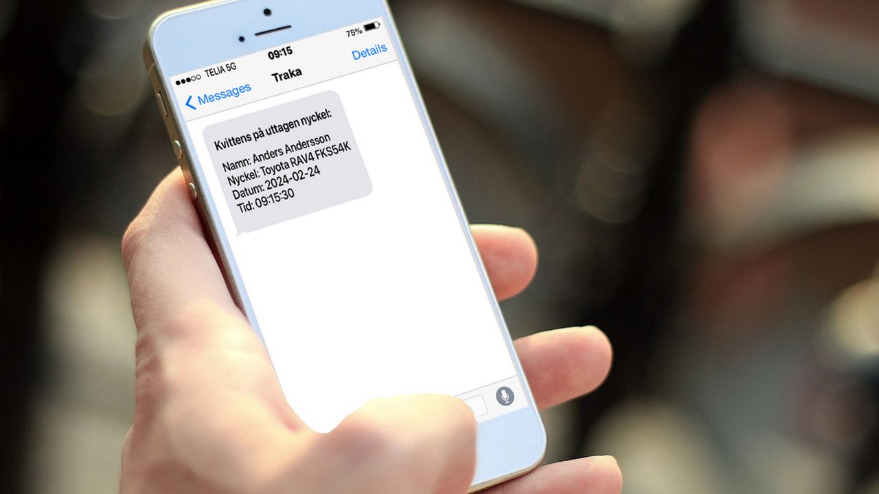 ett e-postmeddelande som signalerar ett brott mot spärrtider eller säkerhetsparametrar.