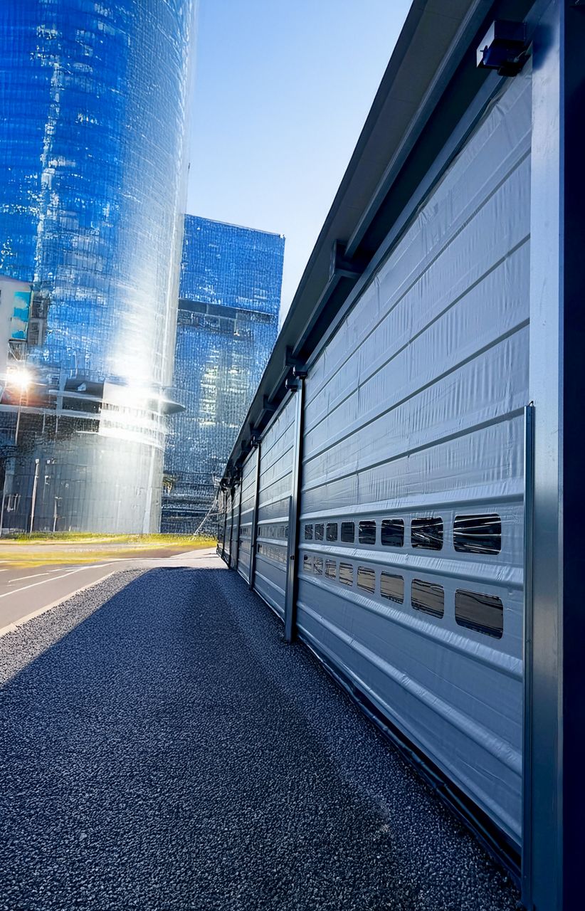 Porte souple rapide industrielle haute performance.