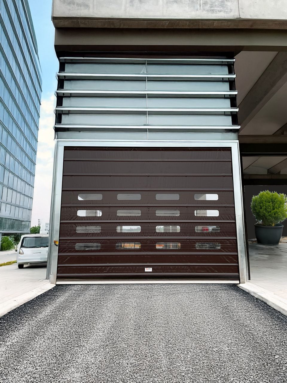 Porte souple rapide à empilement industrielle pour grandes ouvertures