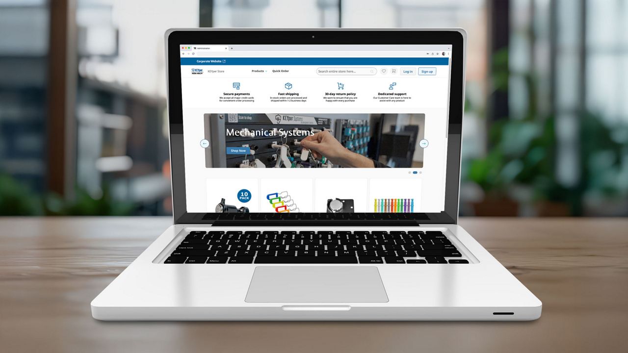KEYper Store Laptop Mockup