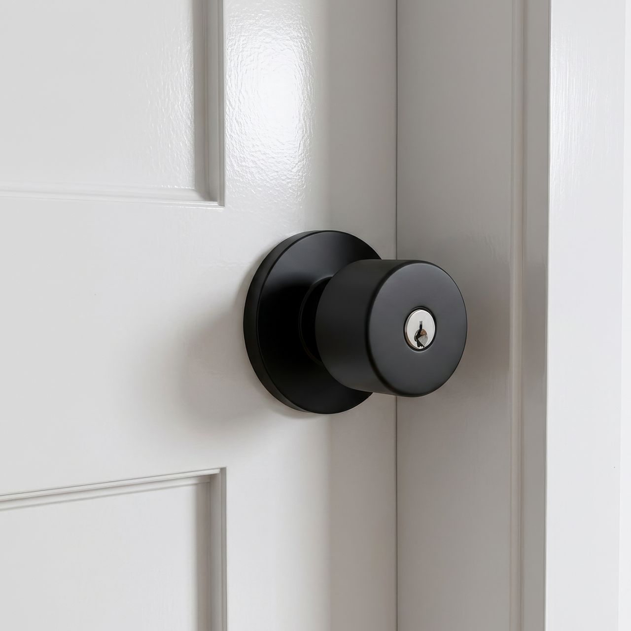 Image: Kaia Entrance Knob in Matt Black