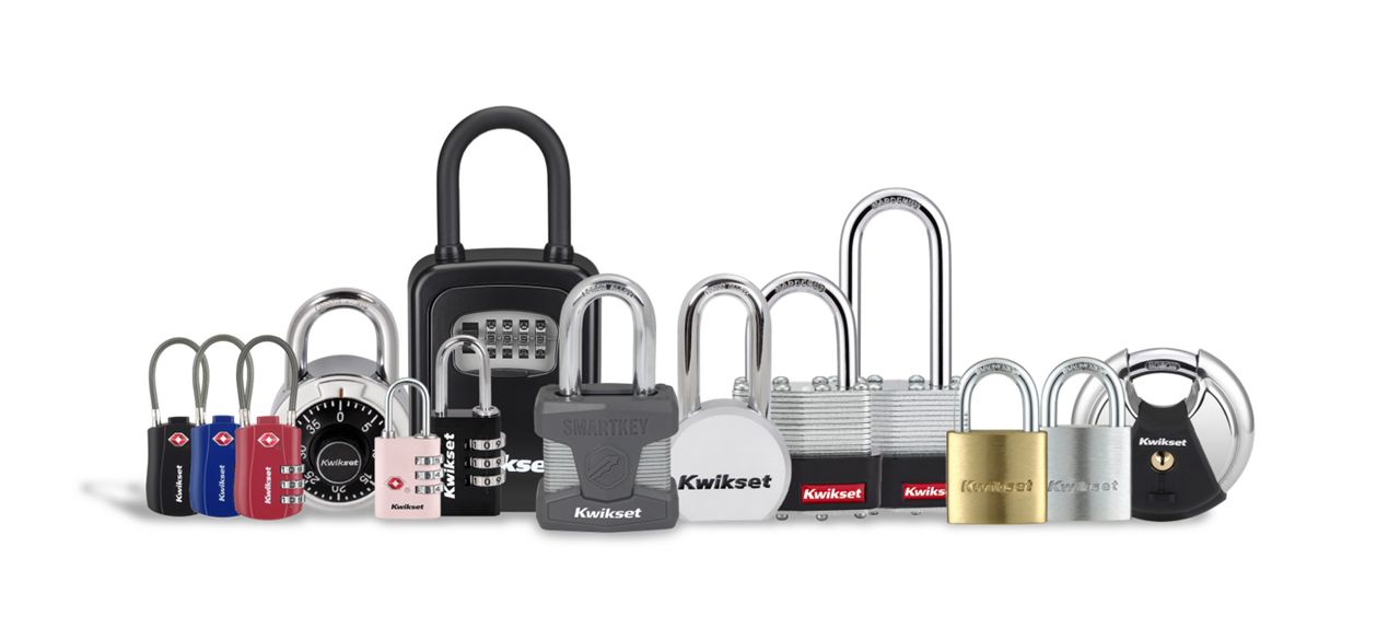 Collection of Kwikset padlocks