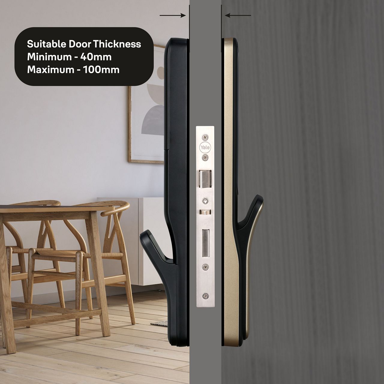 Image: Yale Kyra Pro Smart Lock Front View Product Image