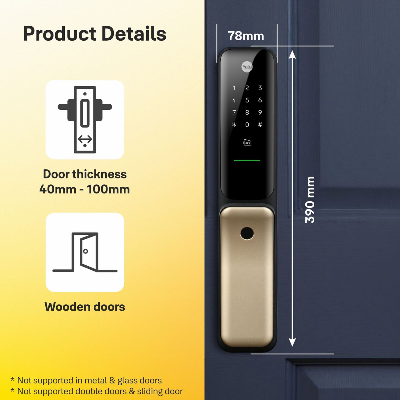Image: Yale Kyra Pro Stylish Smart Lock with Contemporary Design