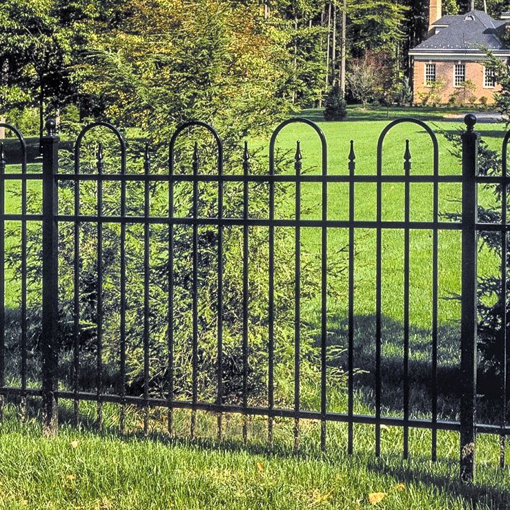 Jerith Legacy aluminum fence in style Concord #111