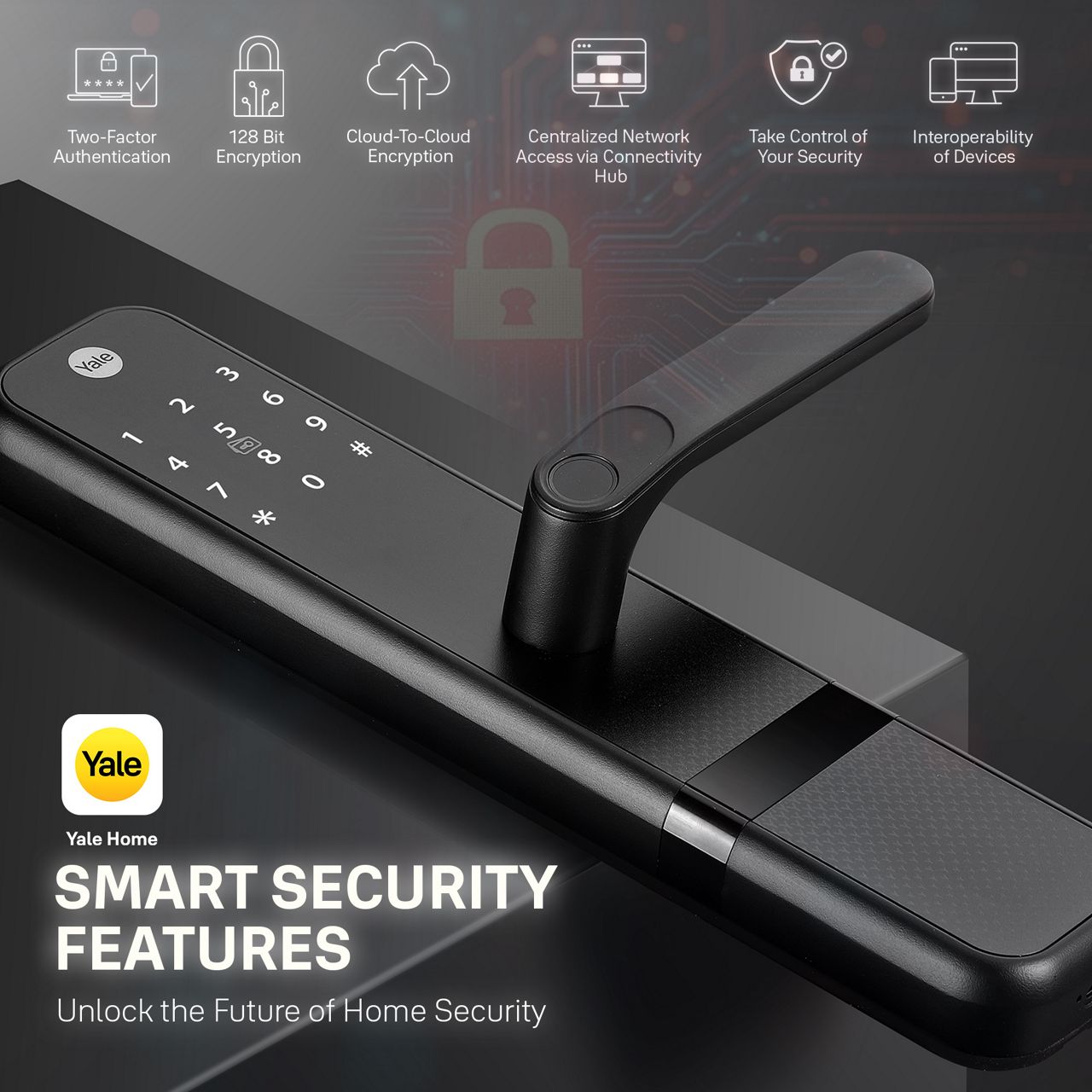 Yale Zuri is more than just a smart lock—it’s peace of mind, redefined. Designed with built-in Bluetooth, it seamlessly connects to the Yale Home App, giving you complete control over your door, no matter where you are.