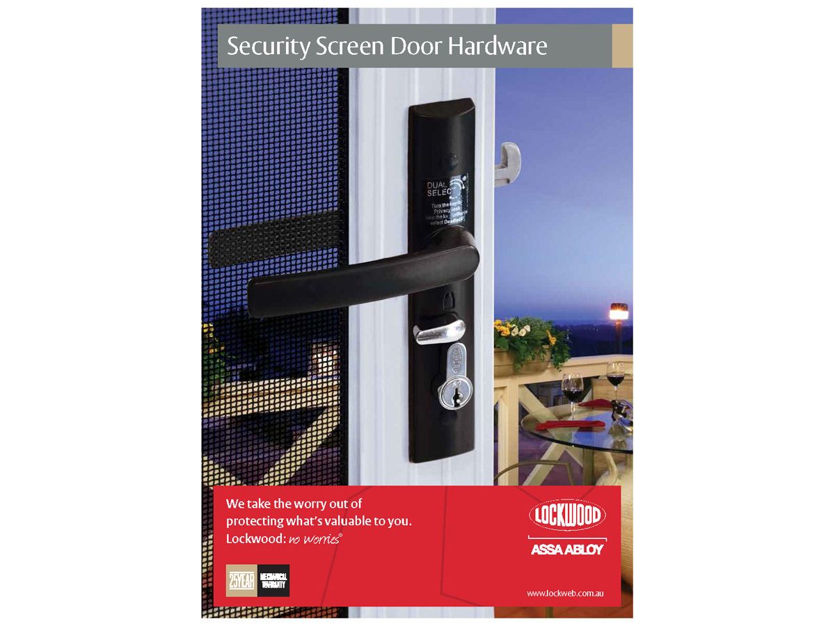 Lockwood Security Screen Door Hardware