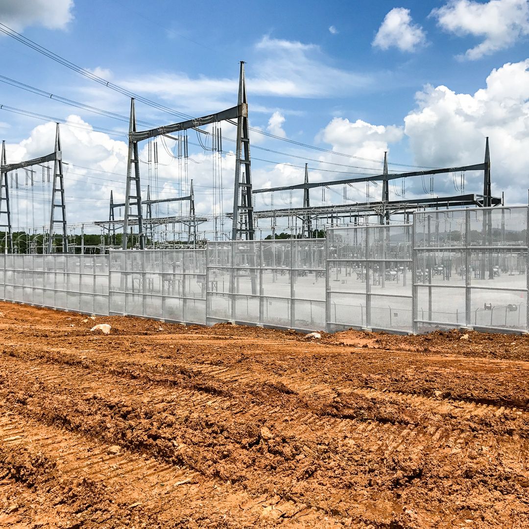 Matrix in grey installed at power utility site.