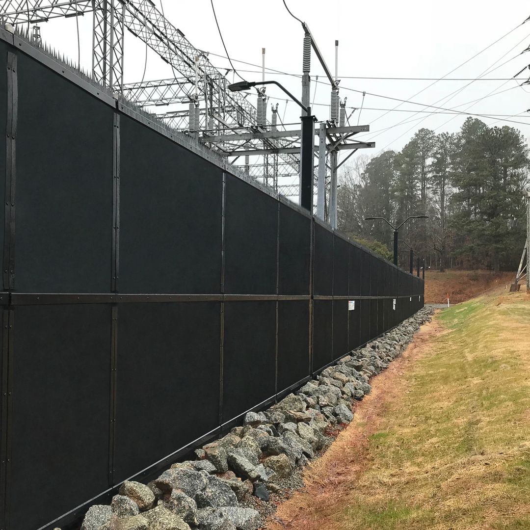 Matrix with ballistic panels