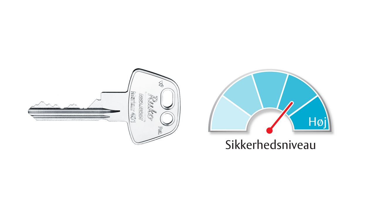 Merkur 401 låsesystem fra ASSA ABLOY har næsthøjeste sikkerhedsniveau
