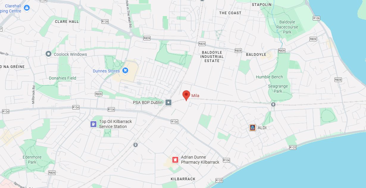 Mila Ireland Location