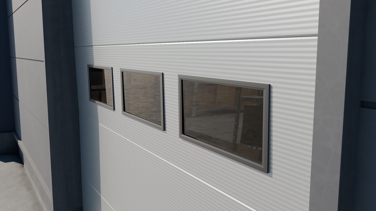 Image: Normstahl industrijska vrata ID40P možnosti oken