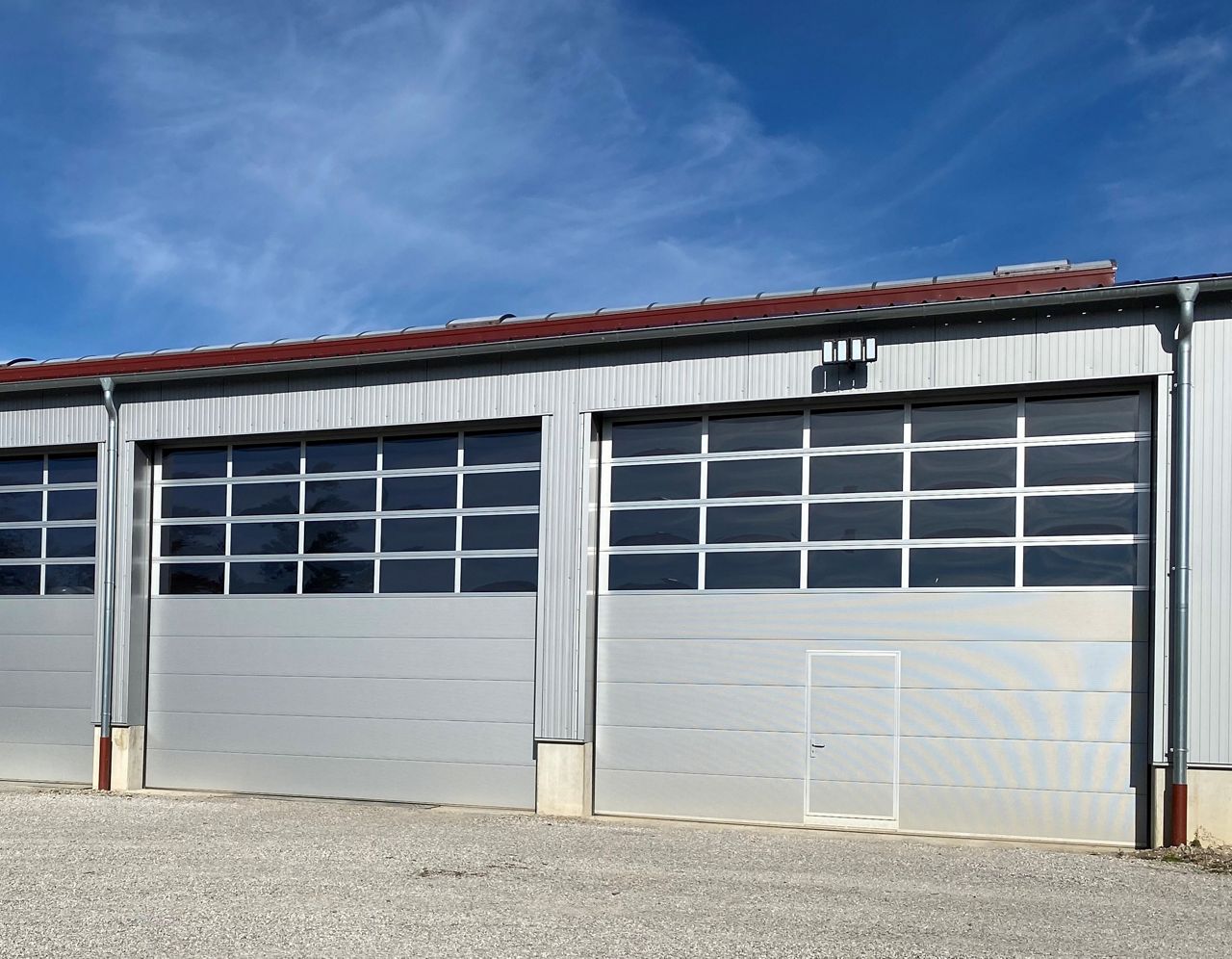 Normstahl Industriport OSP42DD Hvit aluminium