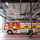 Internal image of Crawford OH1042F Overhead Sectional Door in the lift postition at fire station located in the UK