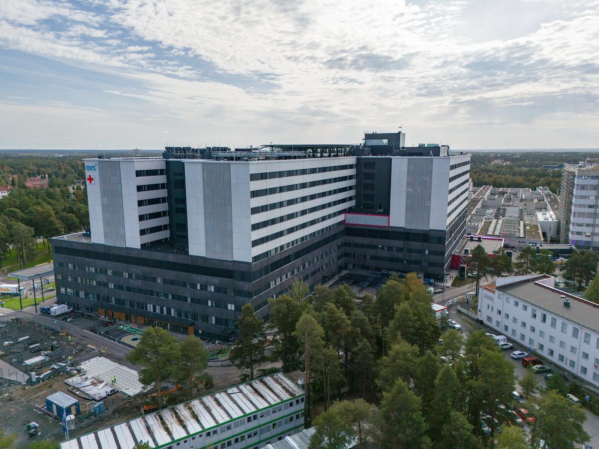 Aerial picture of new OYS Hospital