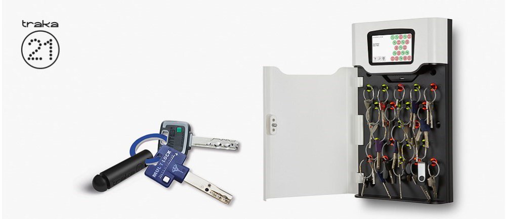 Traka21 key cabinet in use