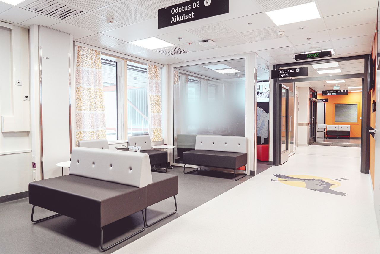 waiting room in kainuu hospital
