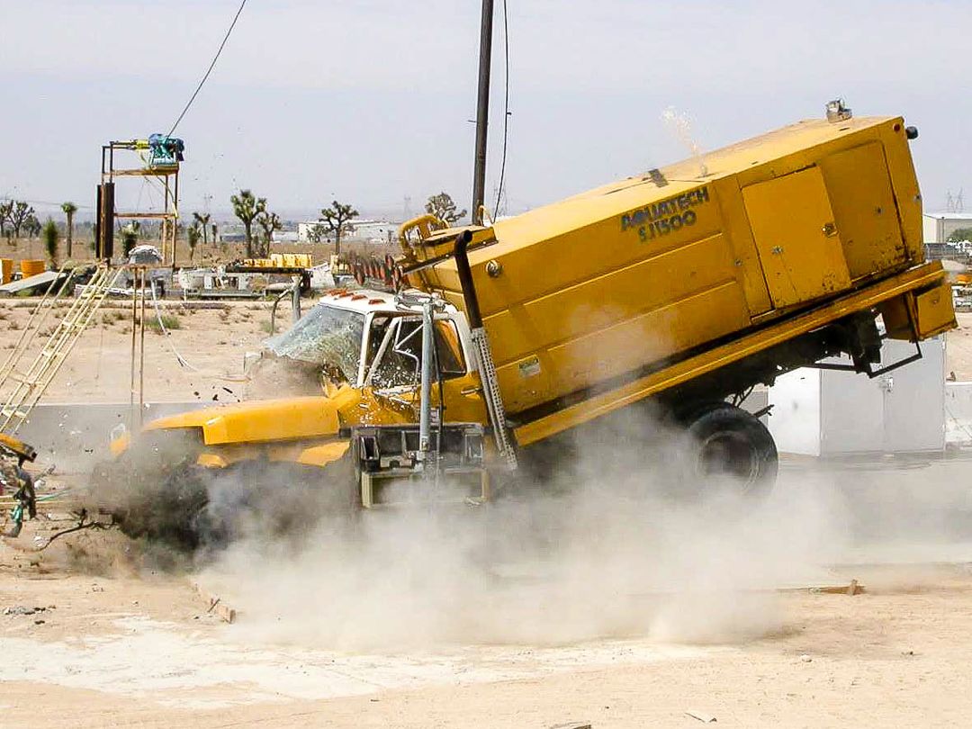 Patiot beam barrier crash test