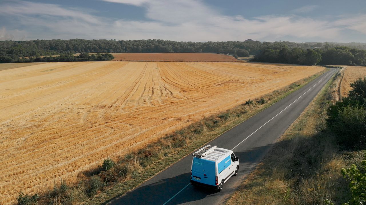 ASSA ABLOY van on the road