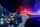 Police patrol car on the street at night