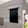 A picture of a black Atex door.