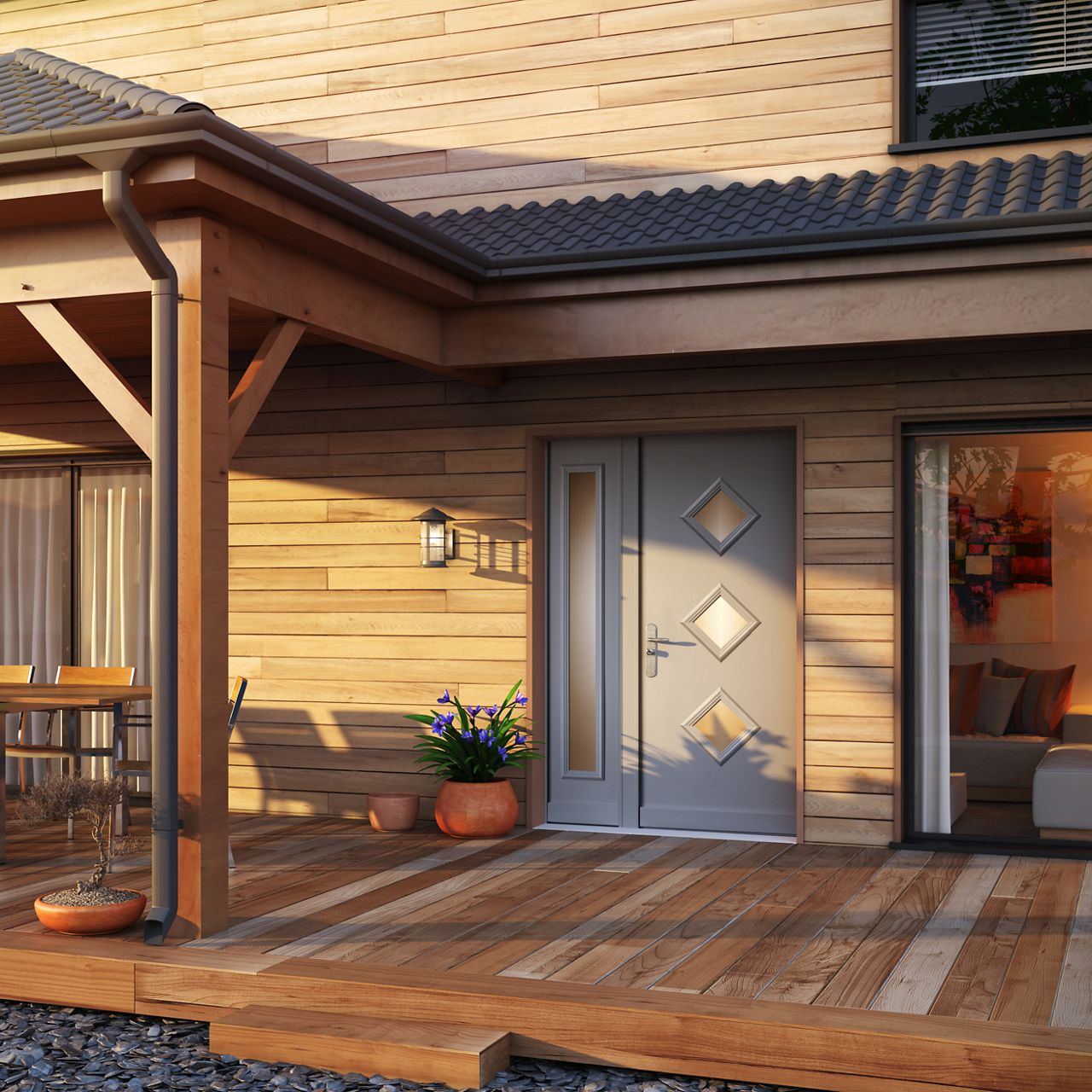 La puerta acorazada Fichet para chalet Forstyl+ SL