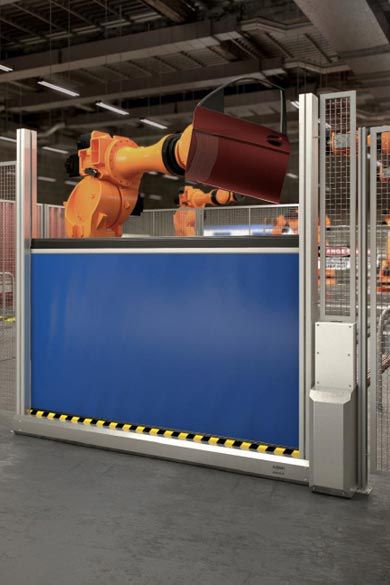 Image: Machine beveiliging snelroldeur opent van beneden naar boven