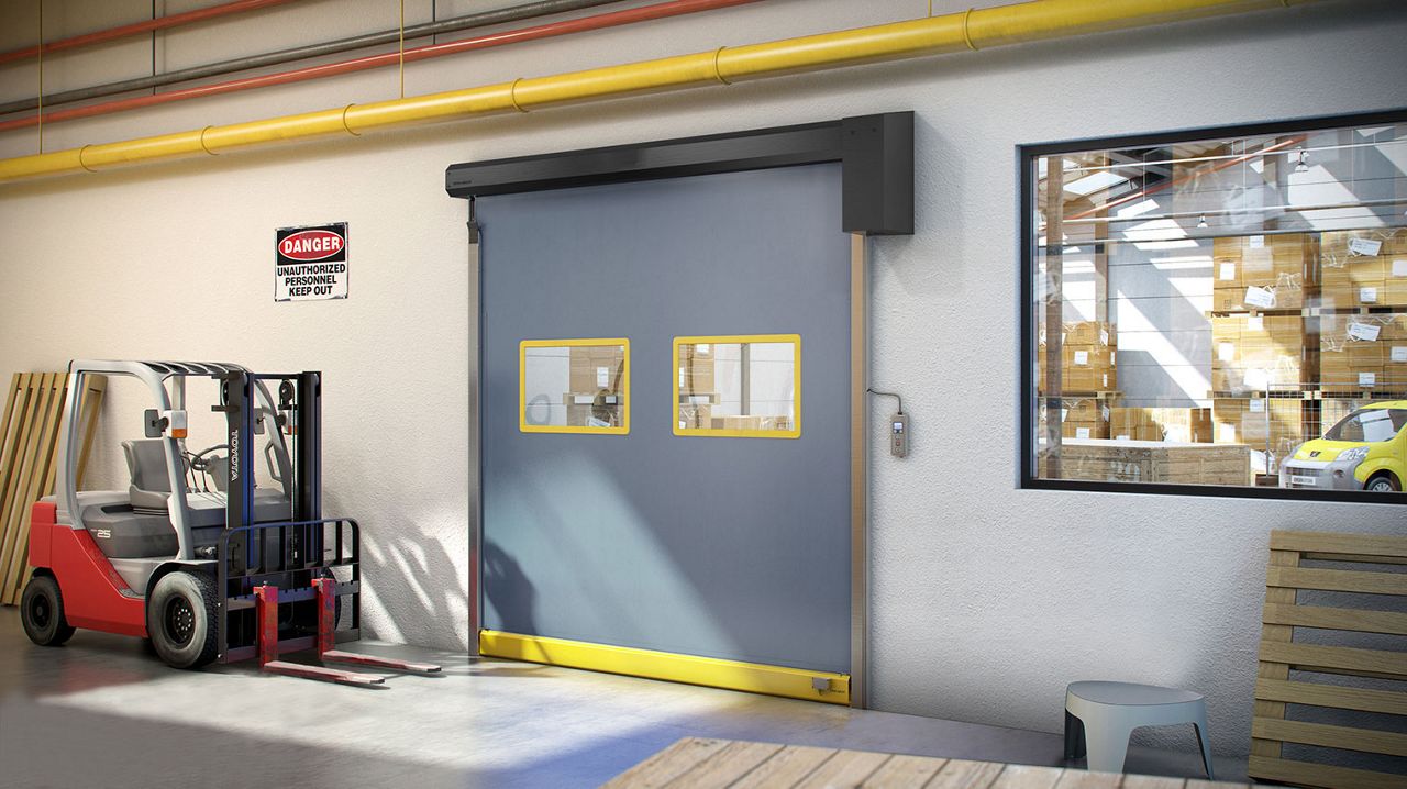 High Speed Interior Roll Up Doors For Critical Areas ASSA ABLOY