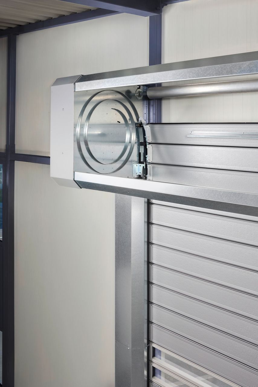 Image: Close-up snelle spiraaldeurmet enkelsporige spiraal