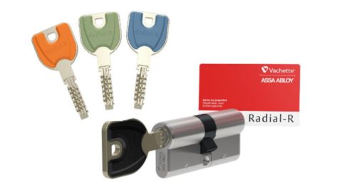 Cylindre radialis protégé contre la reproduction illicite de clé idéal pour les locataires et propriétaires