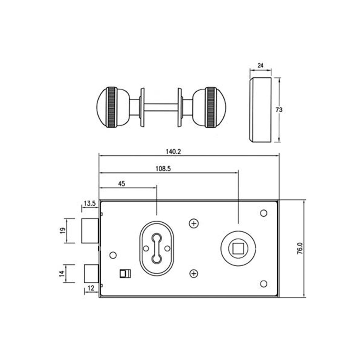 Rim Lockset
