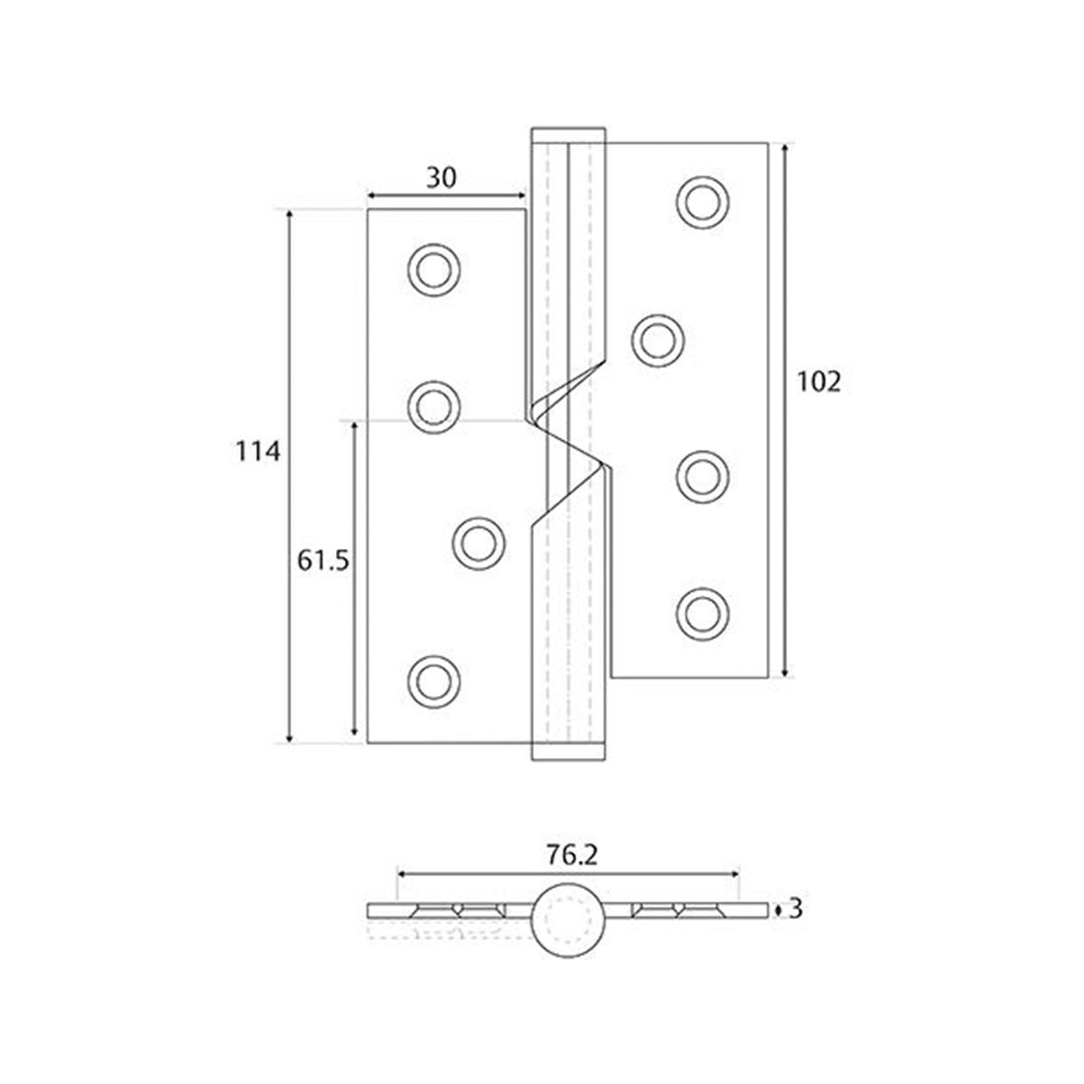 Image: Rising Butt Hinge