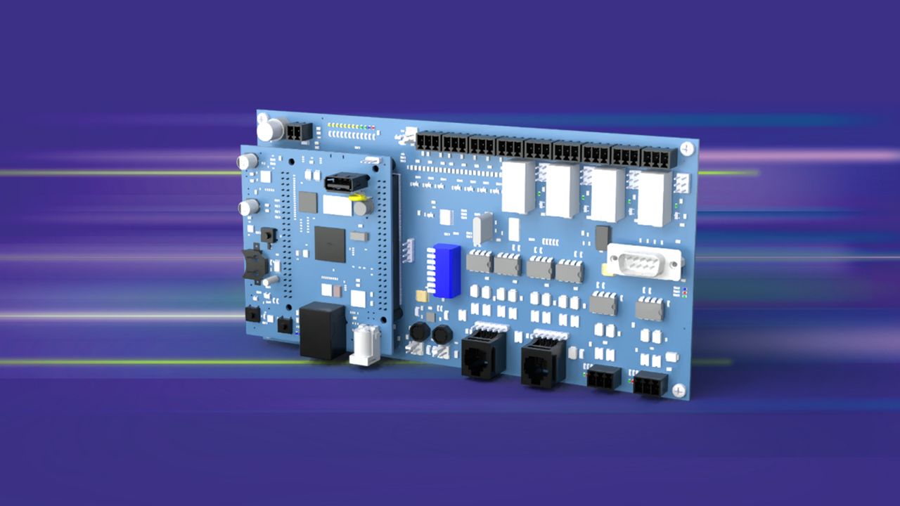 SA3 main controller, on purple background