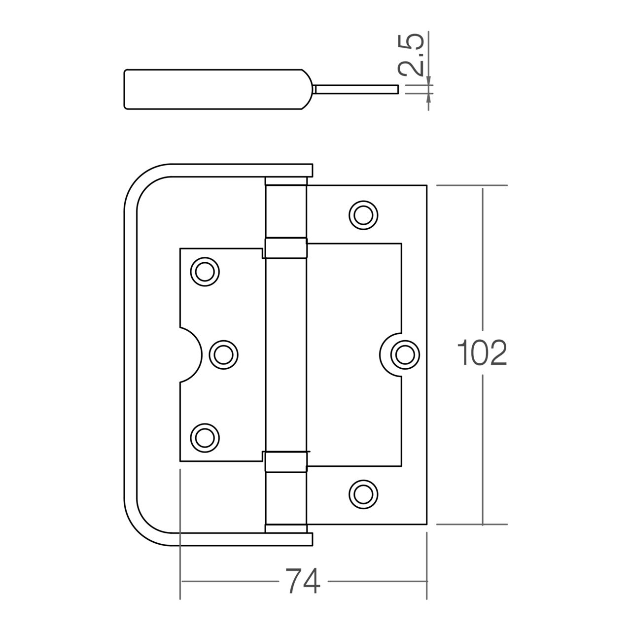 SGDH-743020-SS 2BB 4 x 3 x 2.5mm