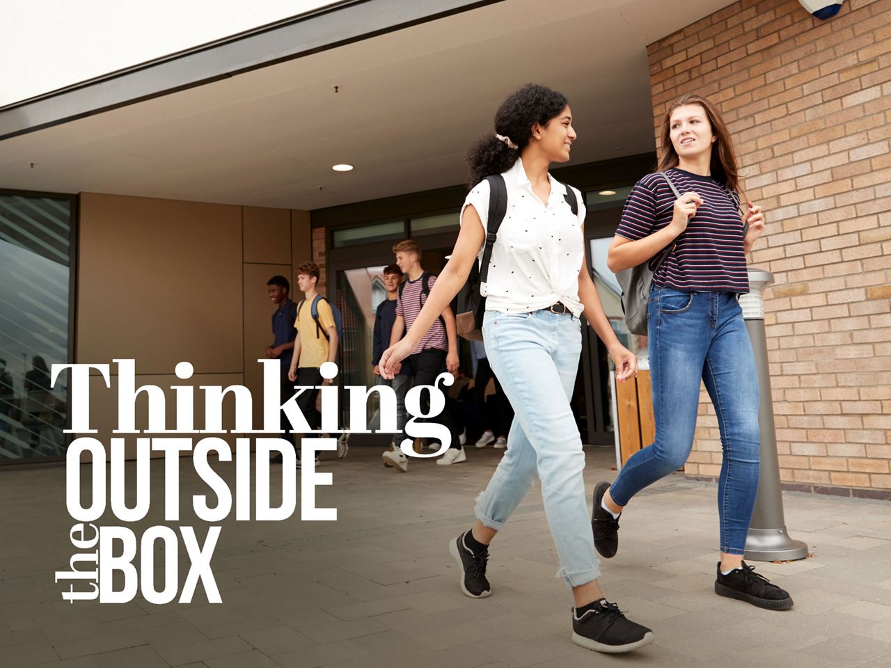 Students leaving school
