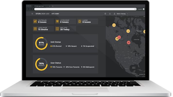 software de control de acceso de autoalmacenamiento