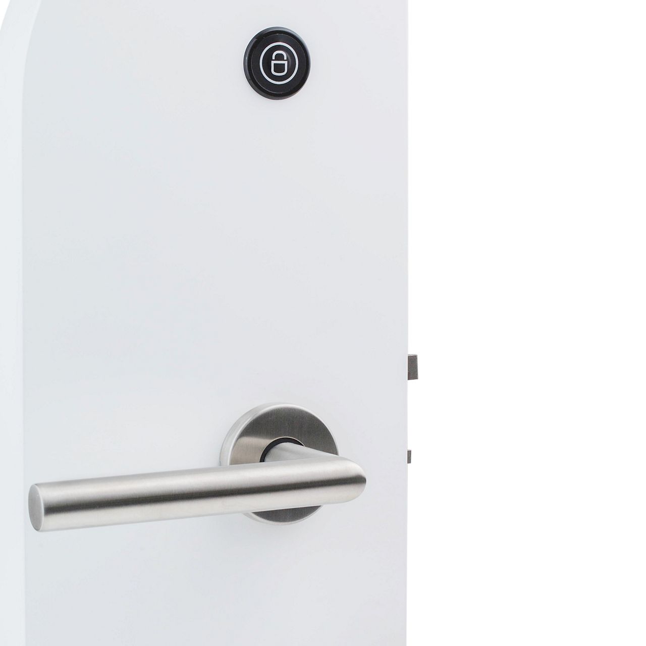 Electronic privacy button on the inside  door