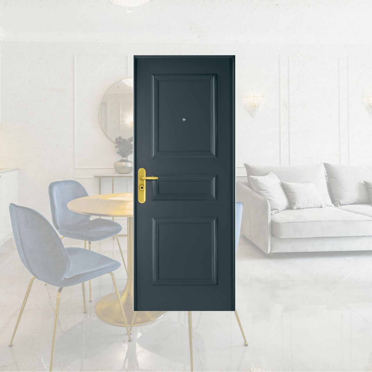 Porte blindée Fichet d'appartement modèle Spheris+ HiS