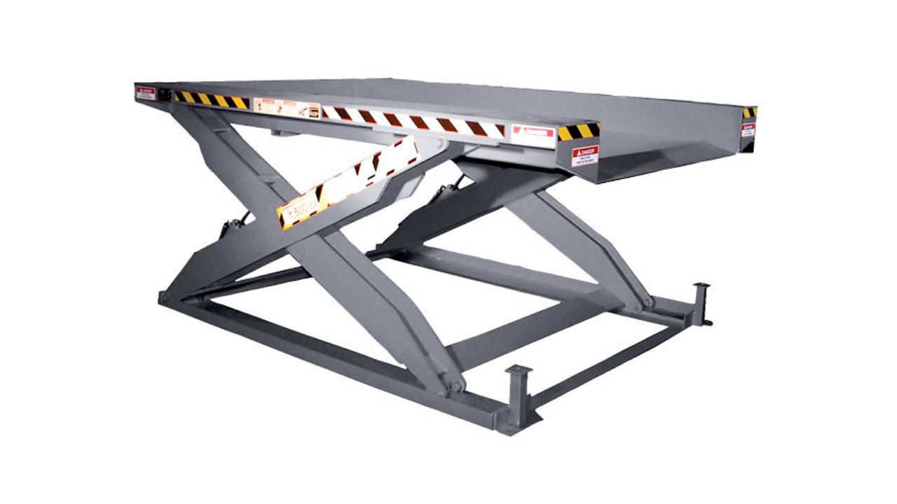 A gray zero lift on a white background