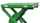 A Kelley green dock lift on a white background