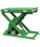 A Kelley green dock lift on a white background