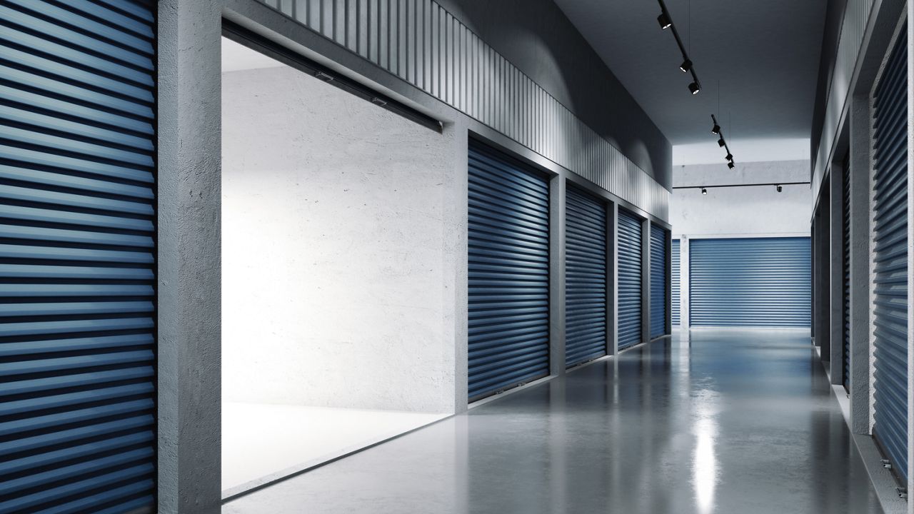 Self storage hallway