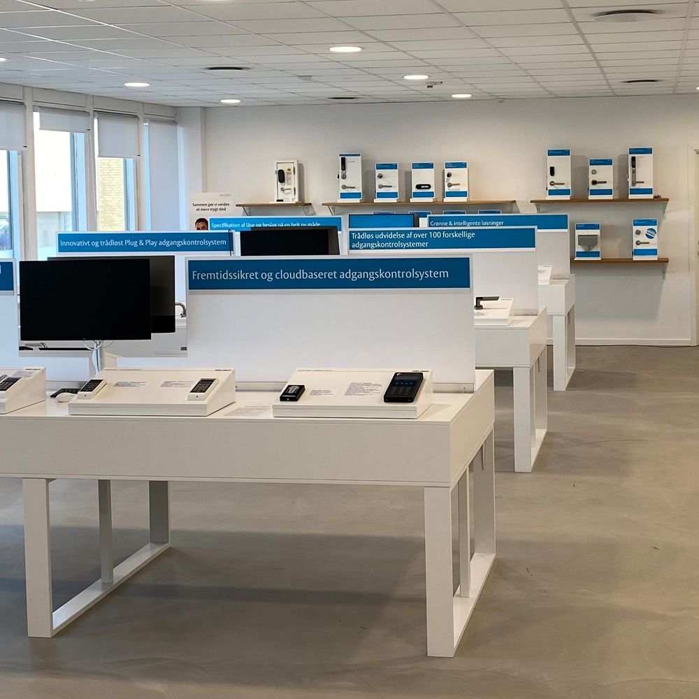Showroom hos ASSA ABLOY i Ballerup
