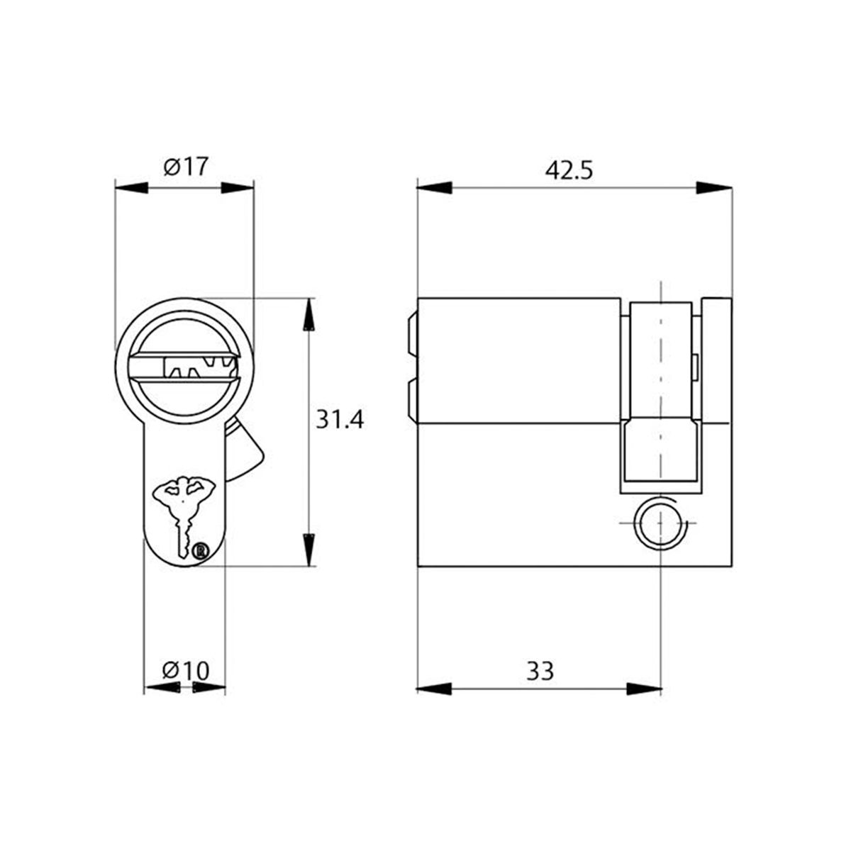 Image: Single Cylinder Euro Profile
