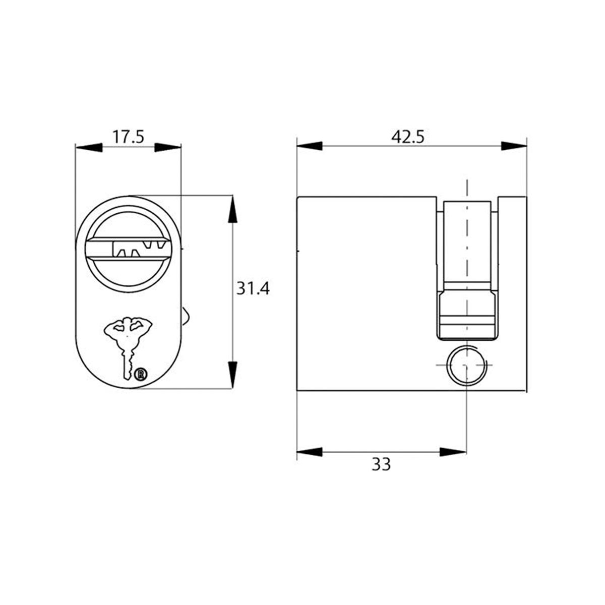 Image: Single Cylinder Oval Profile