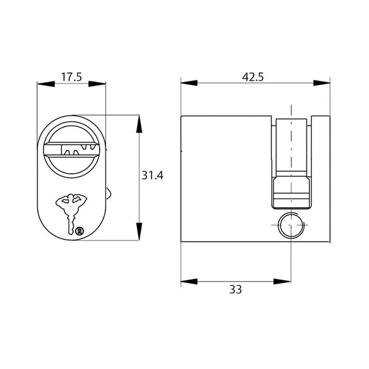 Image: Single Cylinder Oval Profile