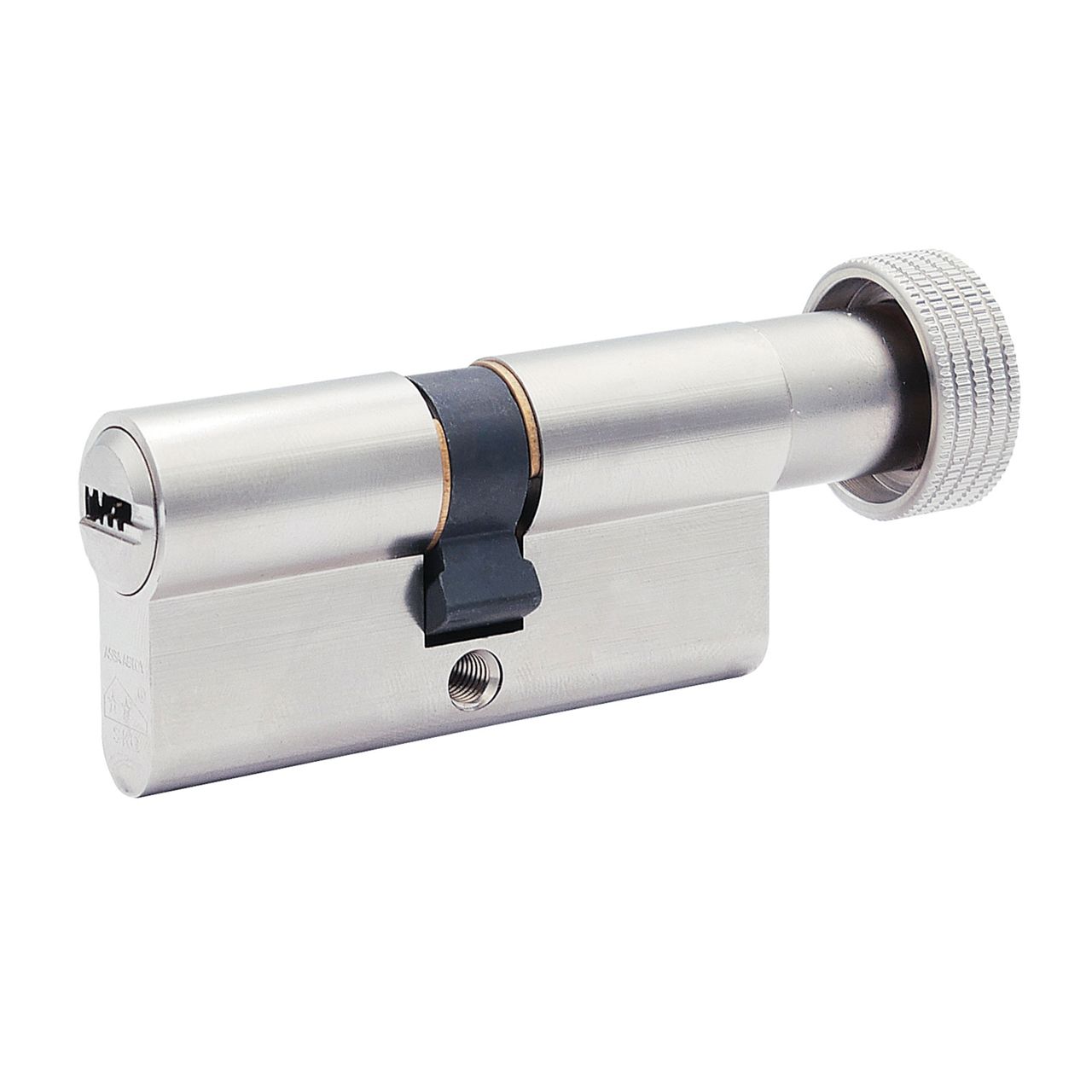 CY106 Sirio - Thumbturn Double Euro Cylinder Satin Nickel