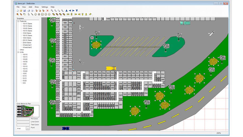 site builder software interface