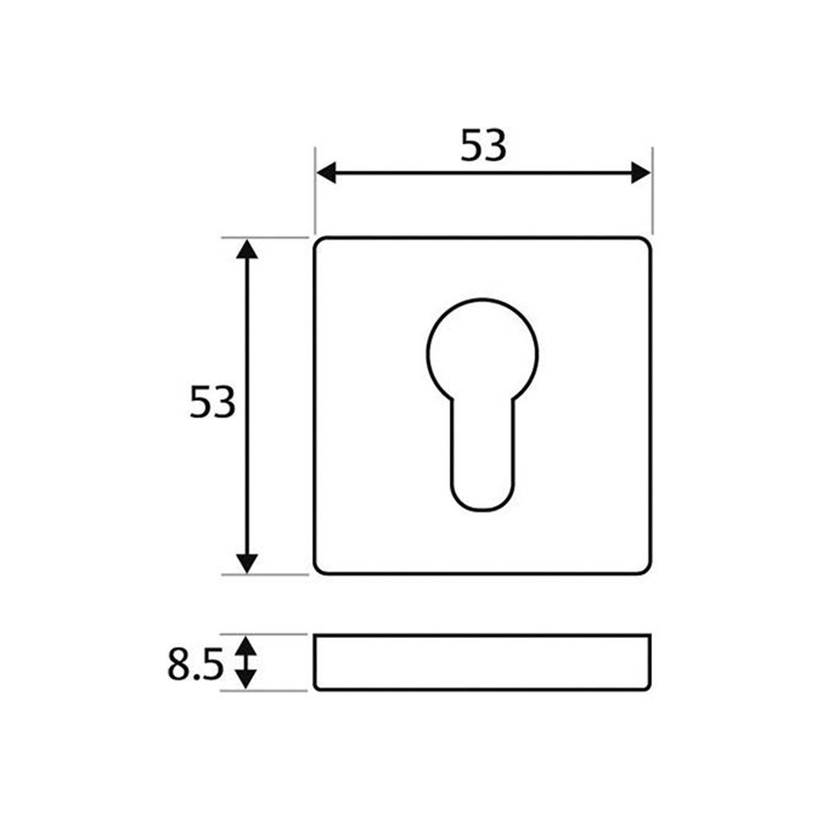 Image: Square Escutcheon
