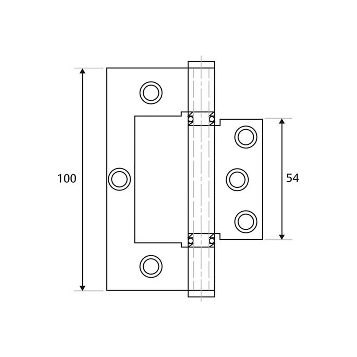 Image: Stainless Steel Ball Bearing Sinkless Hinge